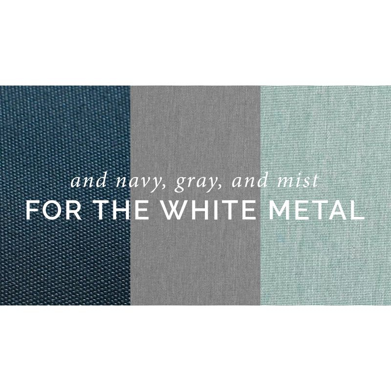 Kaplan Outdoor Metal Sofa Oil Rubbed Bronze with Oatmeal Cushions - Crosley: Steel Frame, UV-Resistant, 3-Seater