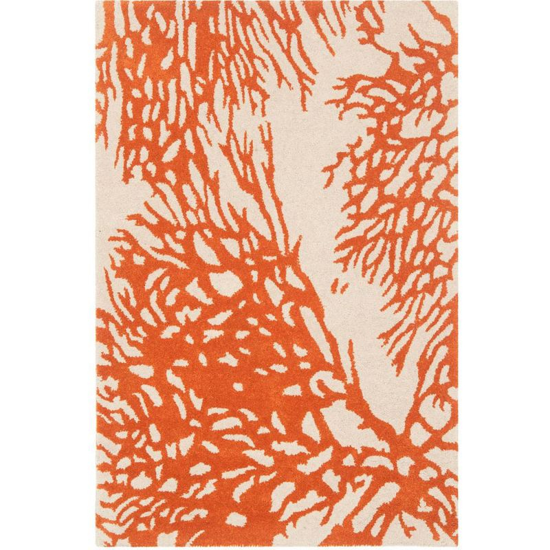 Bella BEL115 Hand Tufted Accent Rug - Beige/Terracotta - 2'6"x4' - Safavieh.