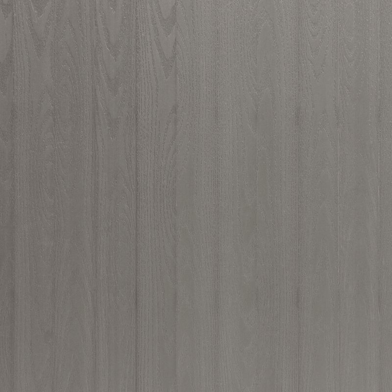 Flash Furniture 2 Pack All-Weather Black Aluminum Patio Stack Chairs - Gray Wash Faux Teak Slats