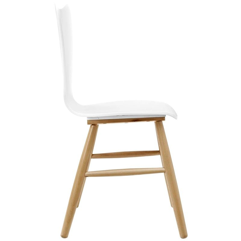 Cascade Wood Dining Chair White - Modway