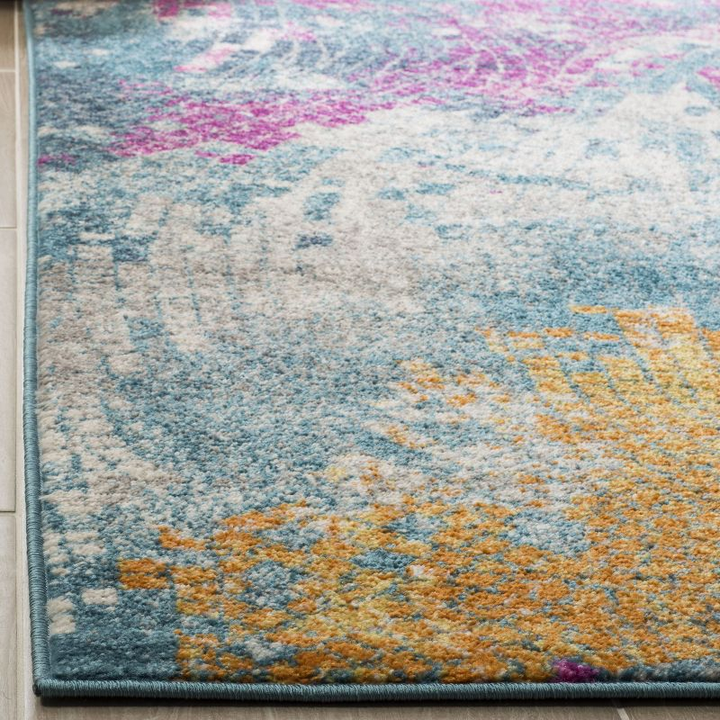Madison MAD201 Power Loomed Indoor Area Rug - Blue/Multi - 5'1"x7'6" - Safavieh.