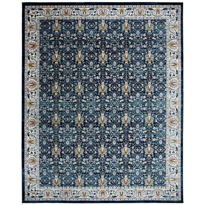 Madison MAD151 Power Loomed Indoor Area Rug - Navy/Creme - 9'x12' - Safavieh