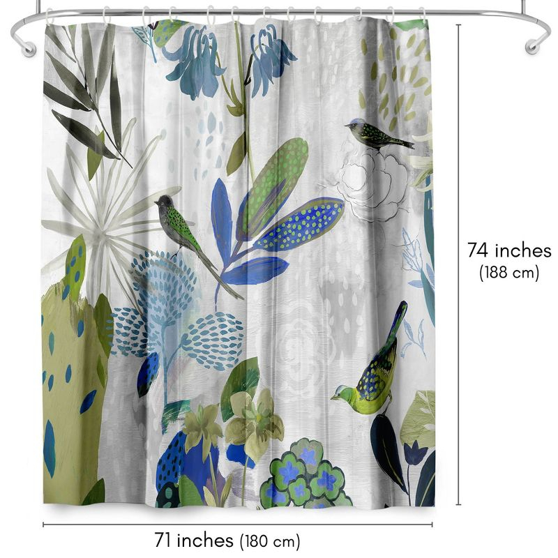 The Twillery Co.® Floral Shower Curtain Where the Passion Flower Grows by PI Creative Art