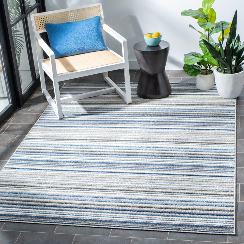 Cabana CBN323 Loomed Indoor Area Rug - Grey/Blue - 5'3"x7'6" - Safavieh