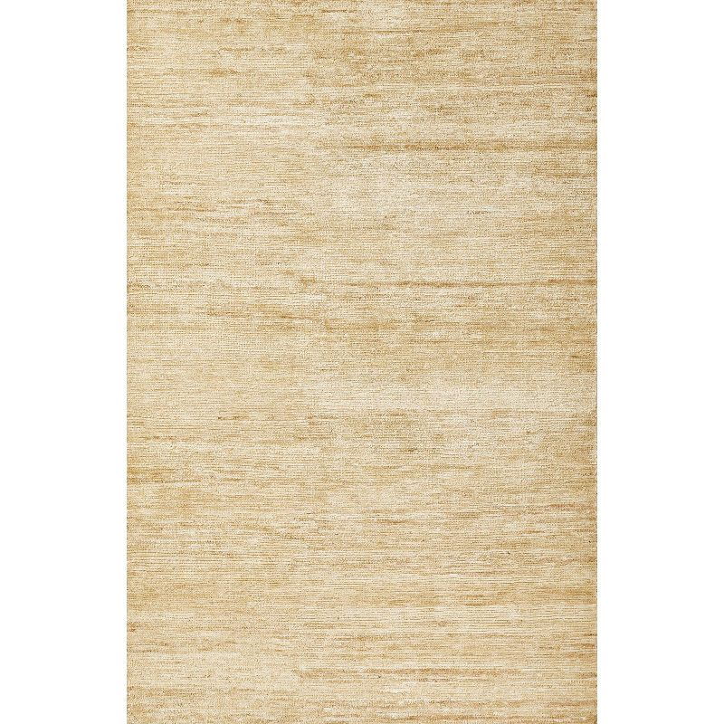 Momeni 9'x12' Organic Solid Handknotted Area Rug Natural: Jute & Cotton, Low Pile, Handmade, Indoor Rectangle Rug
