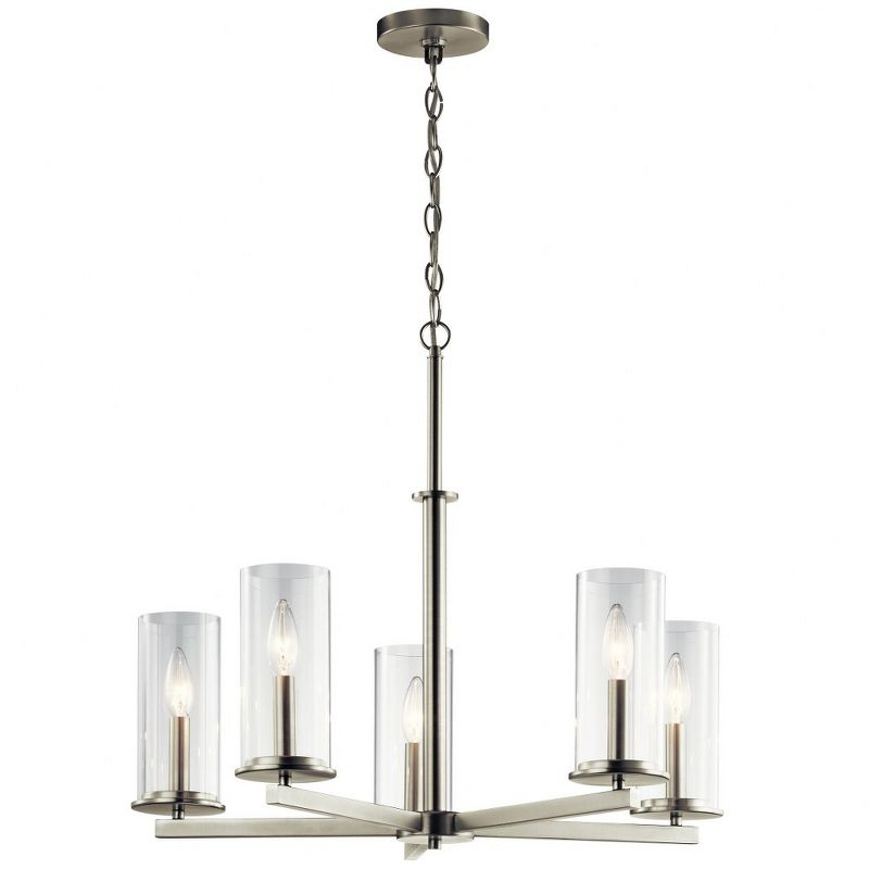 Kichler Lighting Crosby 5 - Light Chandelier in  Brushed Nickel