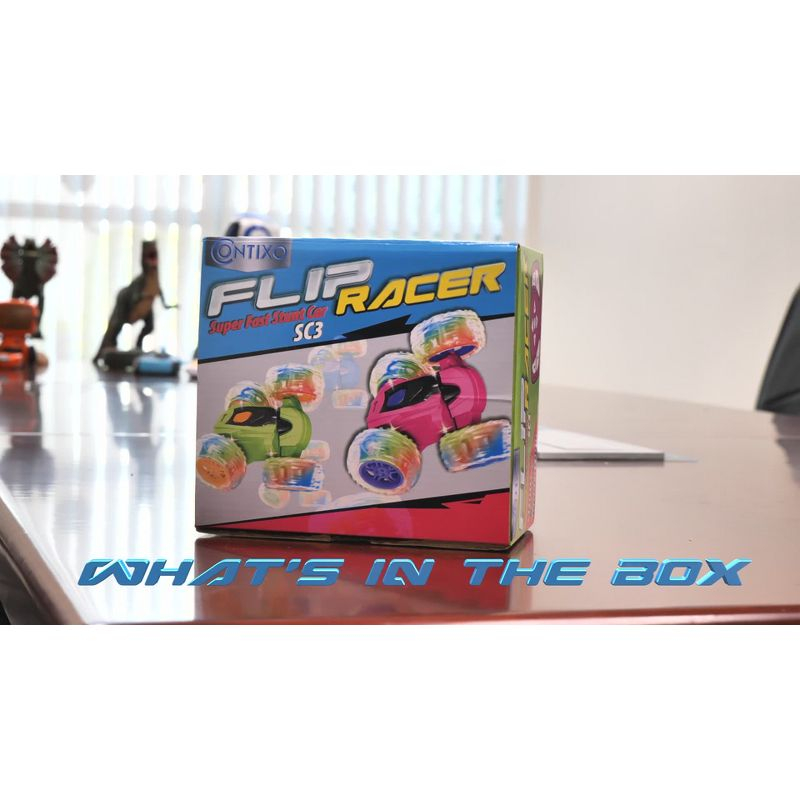 Contixo SC3 RC Stunt Car, 360 Flip & Rotate, LED Lights, Wristband Controller, All-Terrain, Ages 4-7 - Blue