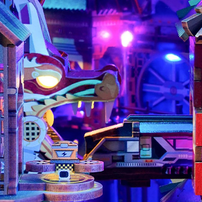 DIY 3D Book Nook Kit: Cyber City 284pcs