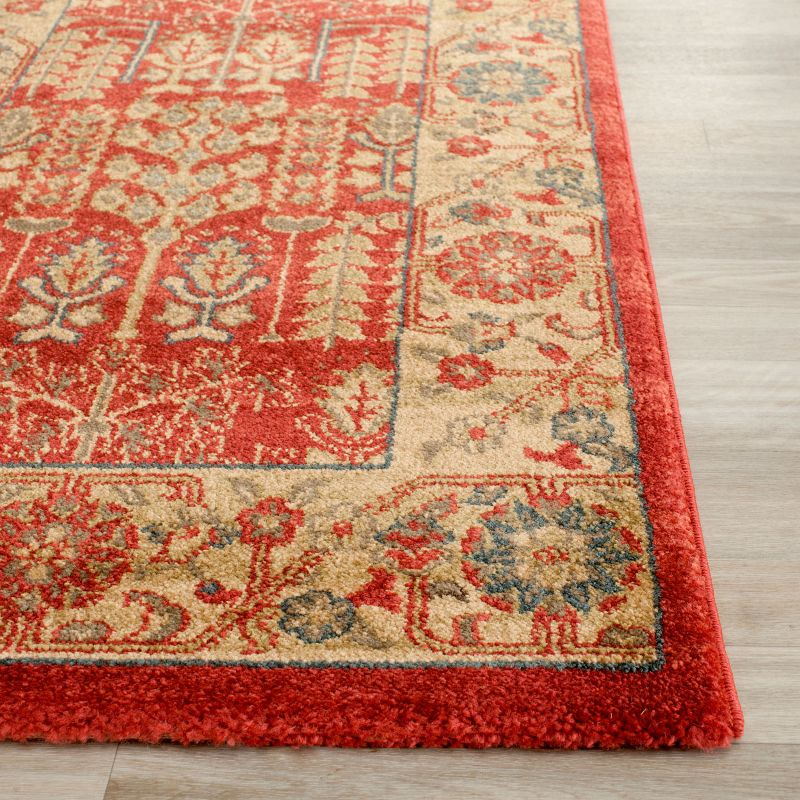 Mahal MAH697 Power Loomed Indoor Runner Rug - Red/Natural - 2'2"x8' - Safavieh.