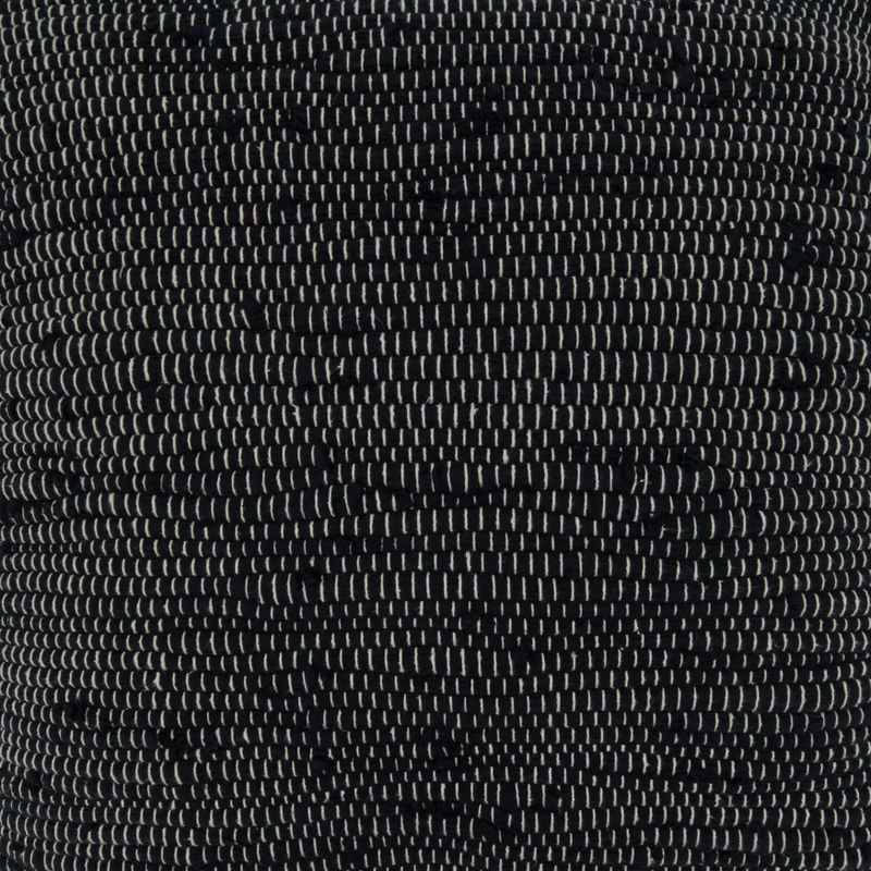 Saro Lifestyle Chindi Throw Pillow With Poly Filling, Black, 22" x 22"
