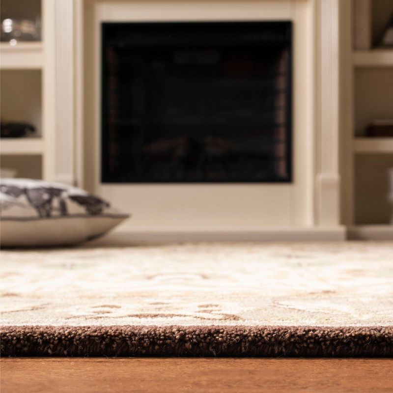 Anatolia AN512 Hand Tufted Indoor Accent Rug - Ivory/Brown - 3'x5' - Safavieh
