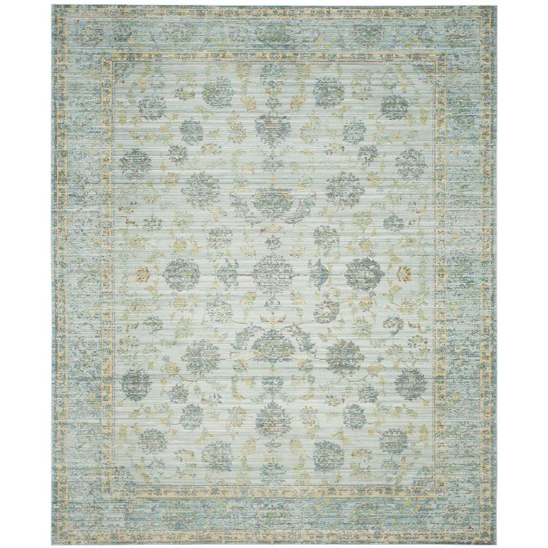 Valencia VAL113 Power Loomed Indoor Area Rug - Light Blue/Turquoise - 8'x10' - Safavieh