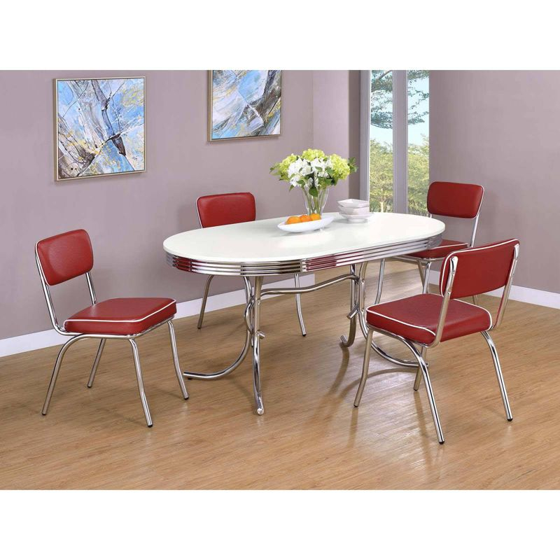 Newline Retro Upholstered Dining Side Chair (Set Of 2)