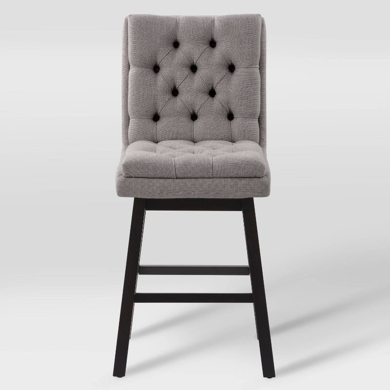Set of 2 Boston Tufted Fabric Barstools - CorLiving