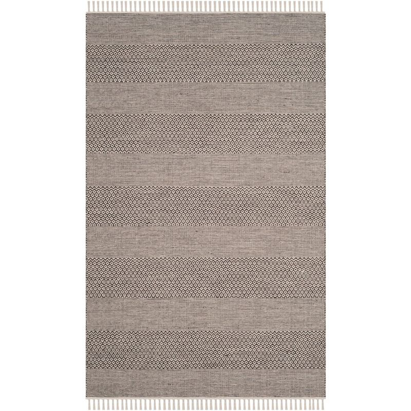 Montauk MTK330 Hand Woven Indoor Area Rug - Ivory/Anthracite - 6'x9' - Safavieh