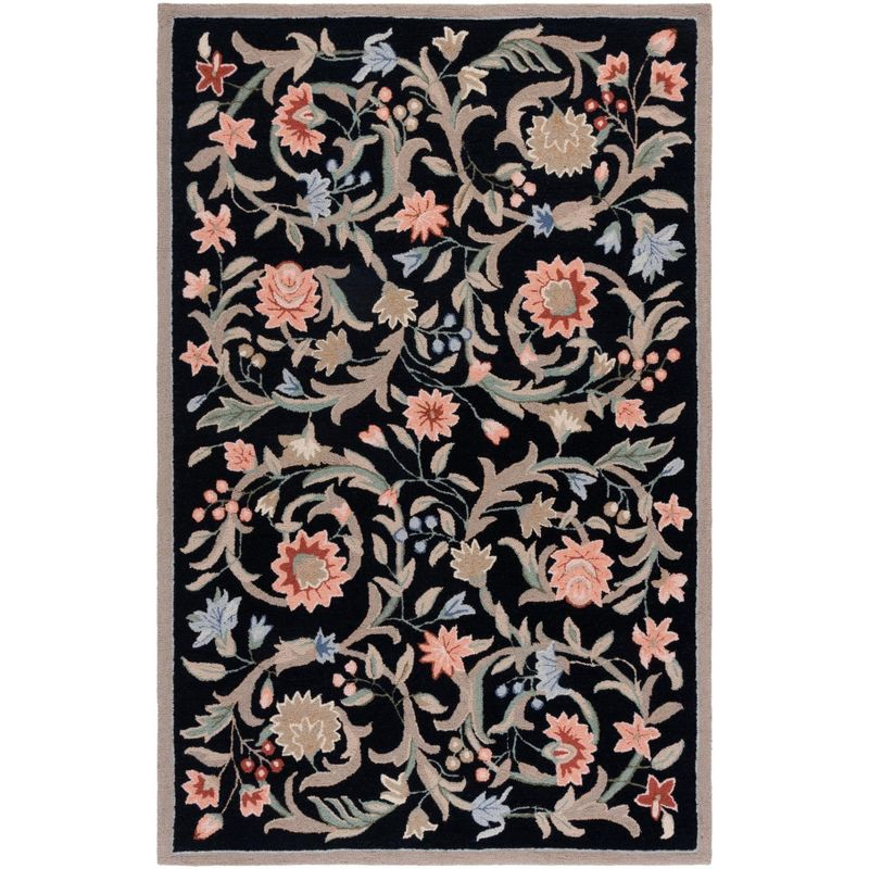 Chelsea HK56 Handmade Area Rug - 6'x9' - Black - Safavieh