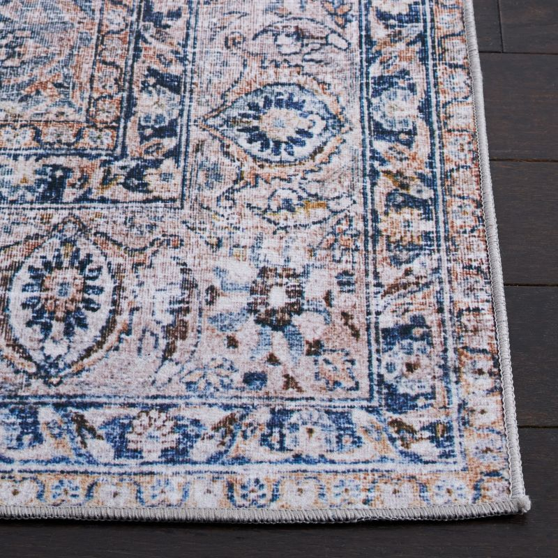 Tucson TSN134 Power Loomed Machine Washable Area Rug - Green Blue/Beige - 3'x5' - Safavieh.
