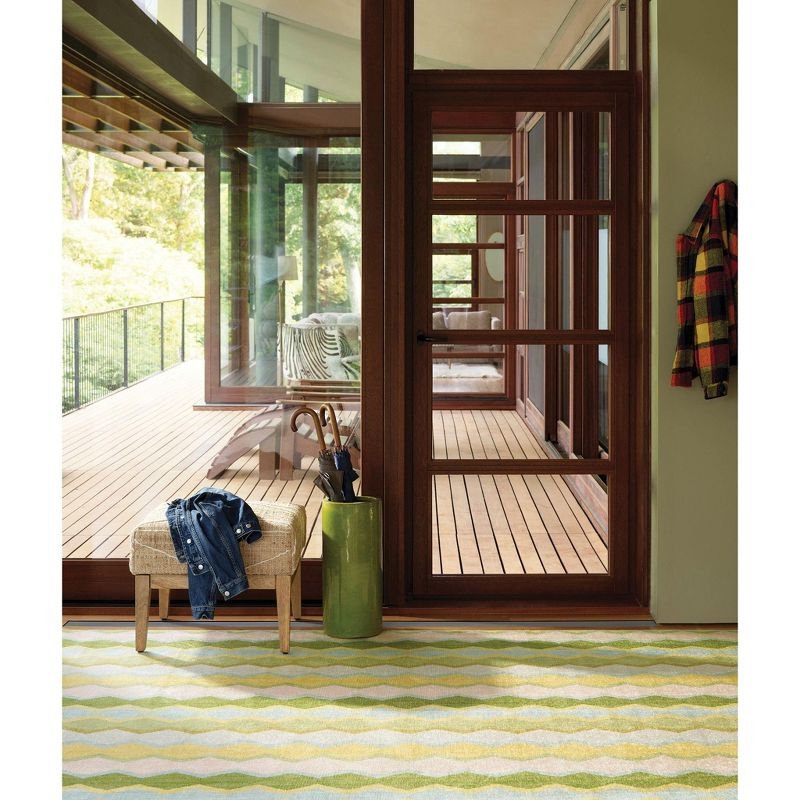 Safety Net Kit Kemp x Annie Selke Safety Net Green Machine Washable Rug