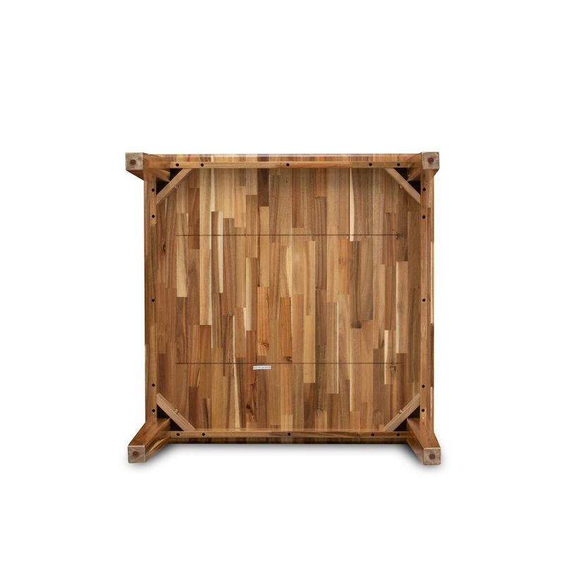 East West Furniture, Modern Wood Dining Table With Walnut Color Table Top