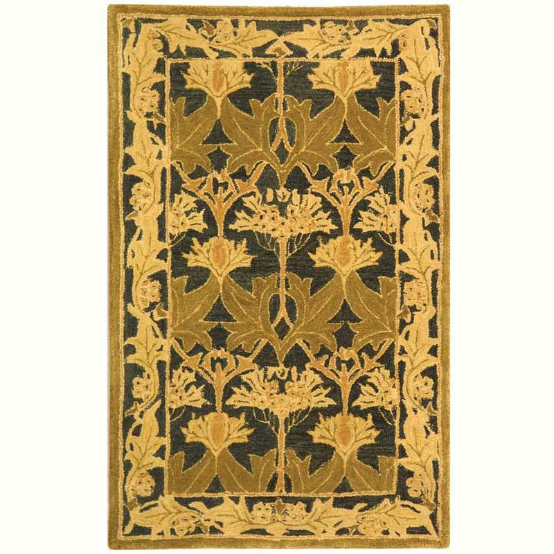 Anatolia AN541 Hand Tufted Indoor Accent Rug - Navy/Sage - 3'x5' - Safavieh
