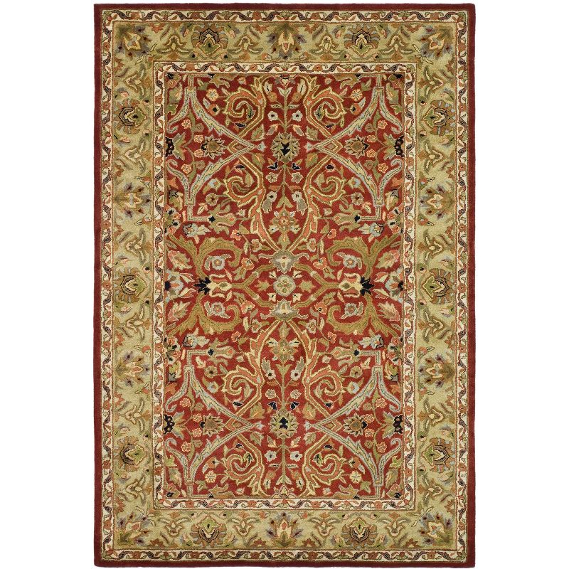 Heritage HG644 Handmade Area Rug - 6'x9' - Red/Gold - Safavieh