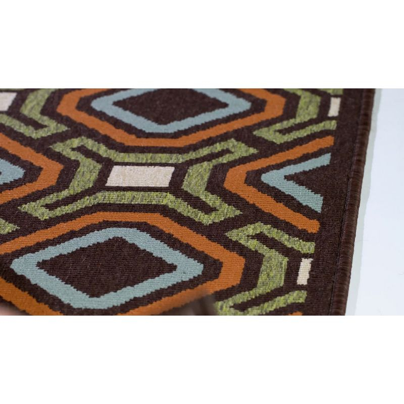 Veranda VER089 Power Loomed Indoor/Outdoor Area Rug - Chocolate/Terracotta - 8'x11' - Safavieh.