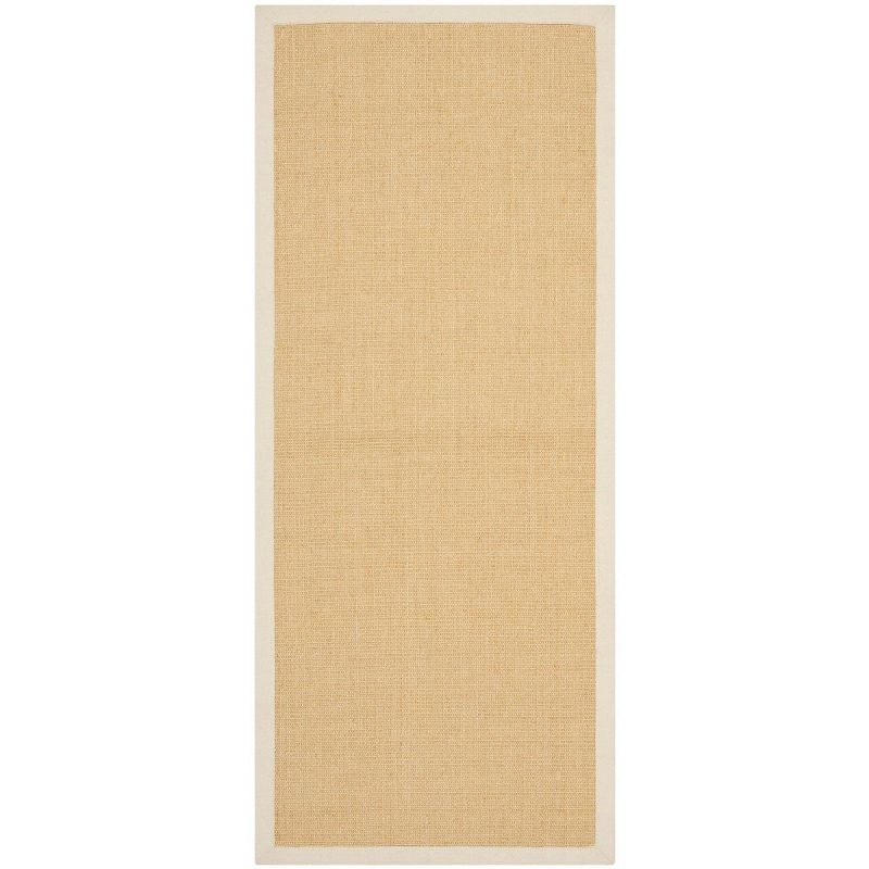 Natural Fiber NF441 Power Loomed Indoor Runner Rug - Maize/Wheat - 2'6"x12' - Safavieh.