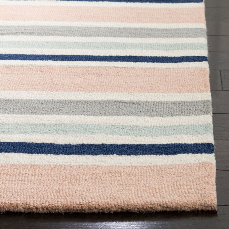 Safavieh Kids Multi Stripe SFK916 Hand Tufted Indoor Area Rug - Ivory/Multi - 8'x10' - Safavieh