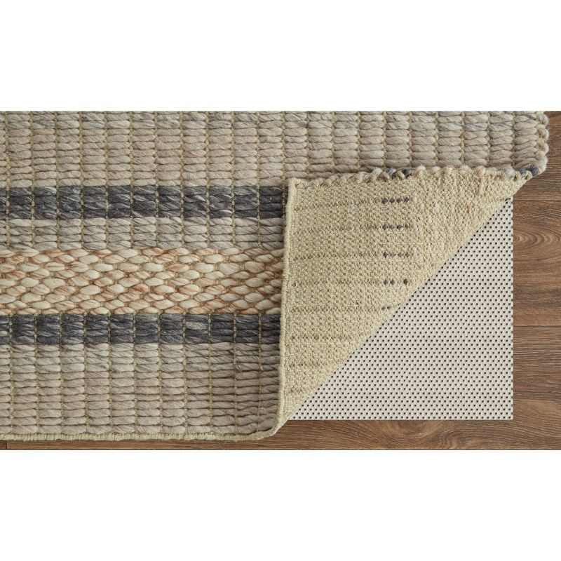 Berkeley Transitional Stripes Ivory/Tan/Gray Area Rug