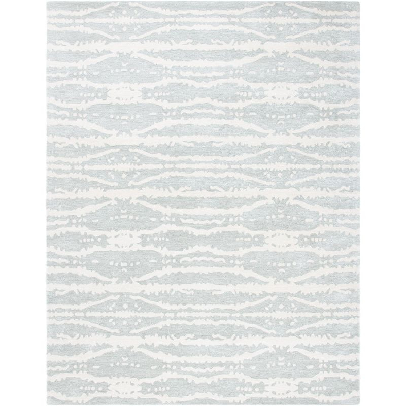 Soho SOH656 Hand Tufted Area Rug - Light Grey/Ivory - 7'6"x9'6" - Safavieh.
