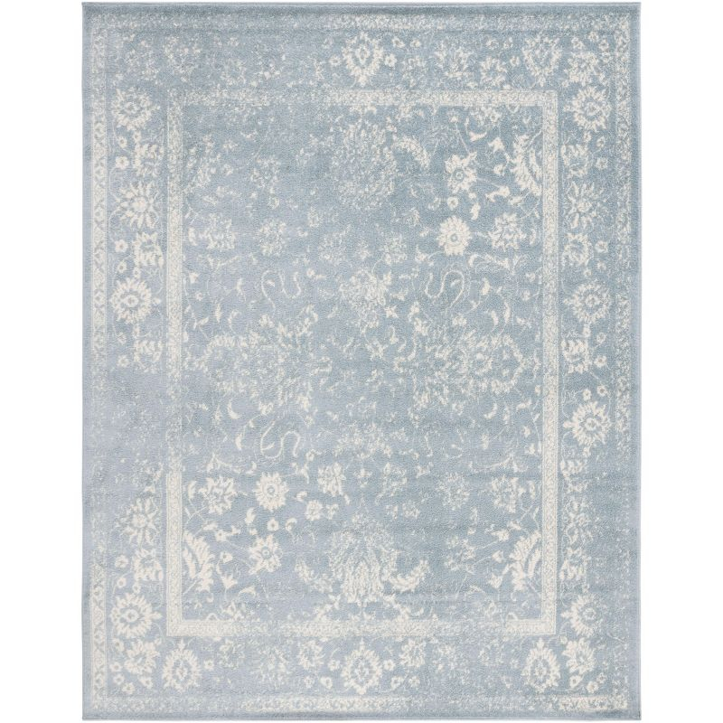 Adirondack ADR109 Non-Shedding Power Loomed Indoor Area Rug - Slate/Ivory - 10'x14' - Safavieh
