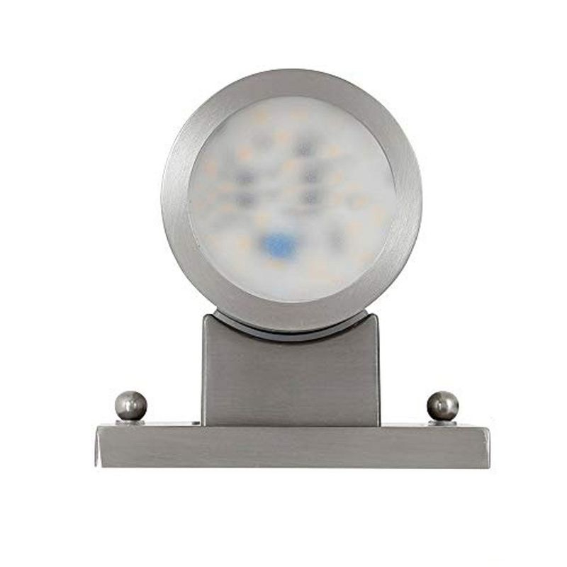 Hamilton Hills 6" Outdoor Wall Sconce Up Down Cylinder Light, ‎Brushed Nickel