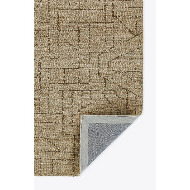 Momeni 2'3"x8' Teppe Rowan Handtufted Runner Rug Natural: Wool, Geometric Pattern, Low Pile, Indoor Use, Handmade