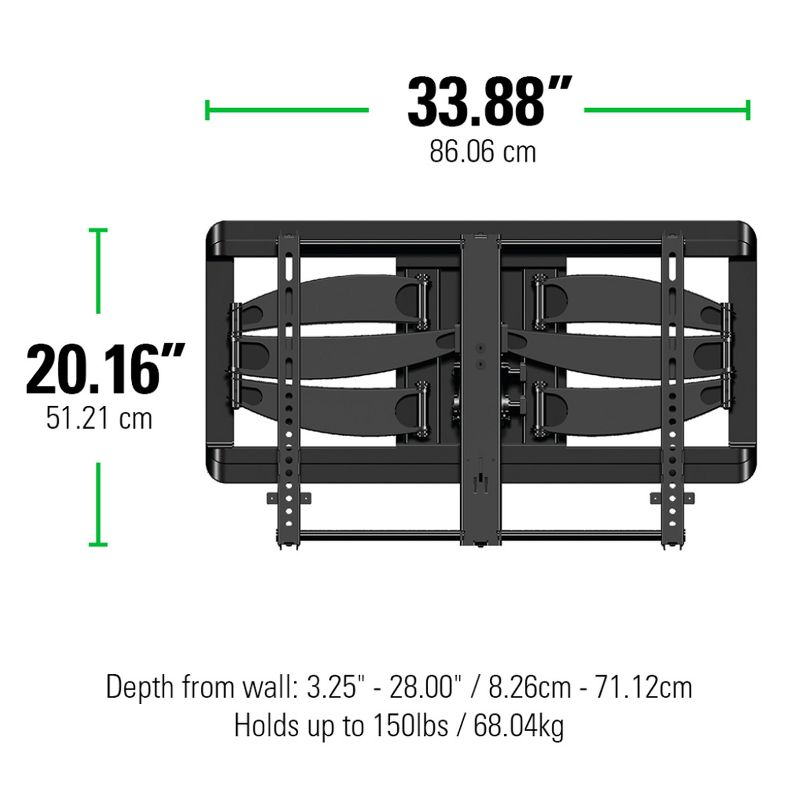 Sanus VLF628-B1 Full Motion Mount for 46" - 90" TV