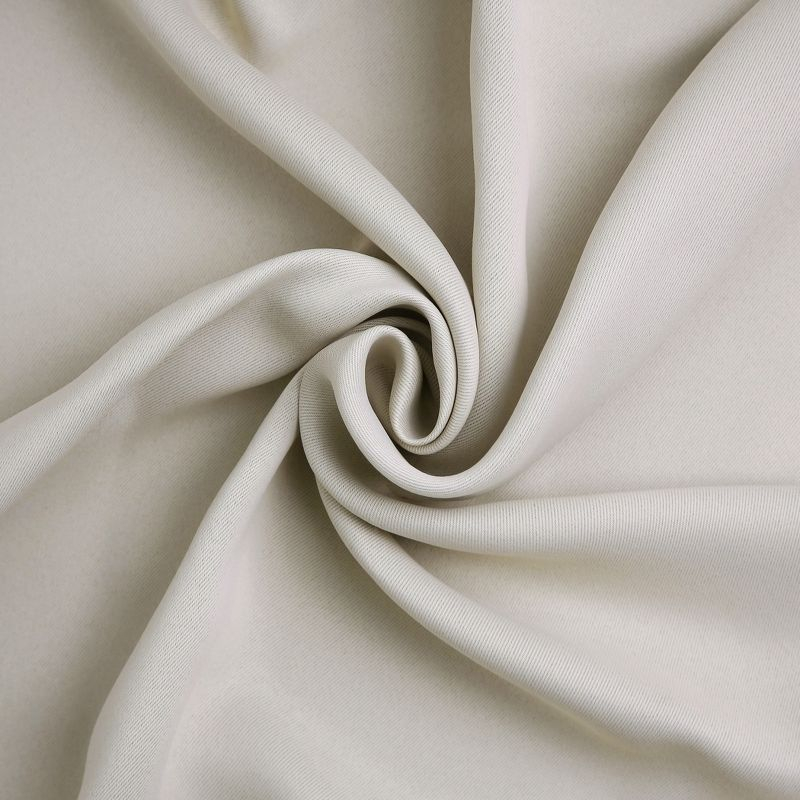 54"x108" Sun Zero Blackout Kenneth Energy Saving Grommet Curtain Panel Pearl: Modern Thermal Insulated Noise Reduction