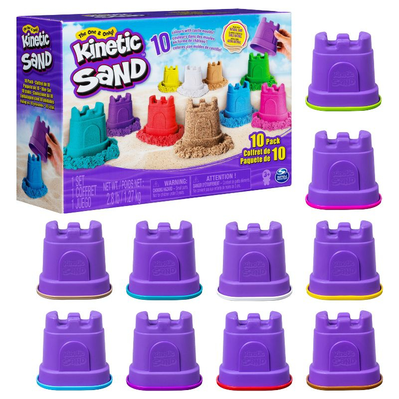 Kinetic Sand Castle Container Sand Art 10pk