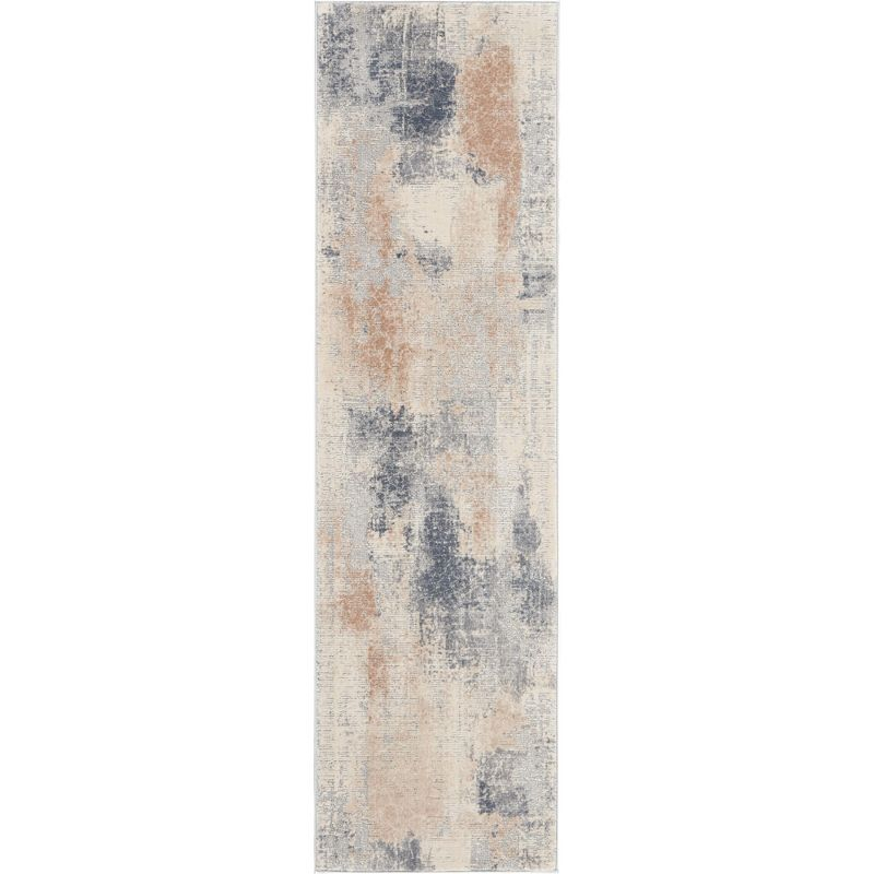 Nourison Rustic Textures Contemporary Abstract Indoor Area Rug Beige/Grey 2'2" x 7'6"