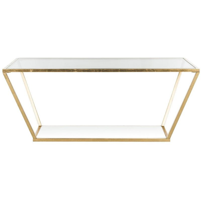 Allene Coffee Table - Gold/Clear - Safavieh