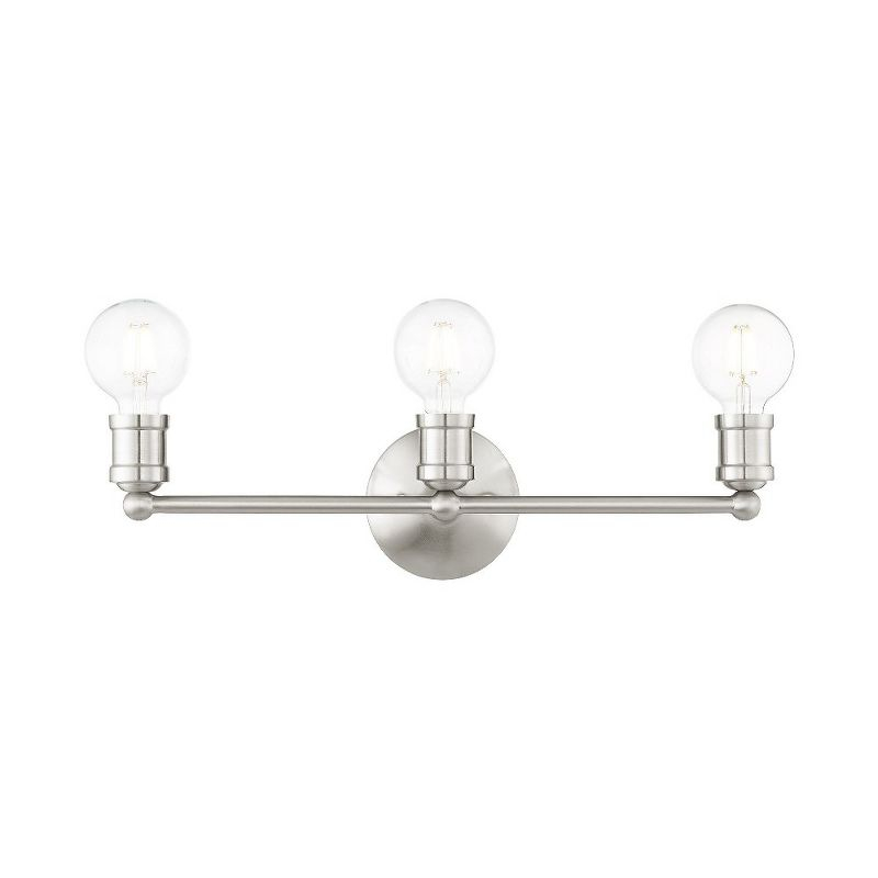 Livex Lighting Lansdale 3 - Light Vanity in  Brushed Nickel