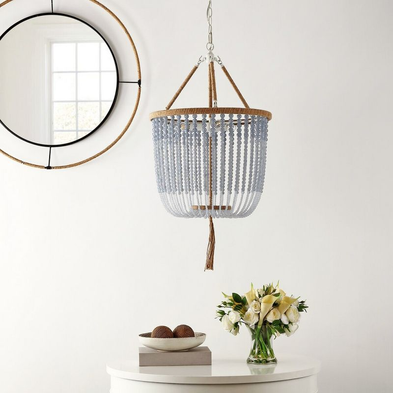 Angie Beads Pendant Lamp - LIT4476 - Blue - Safavieh