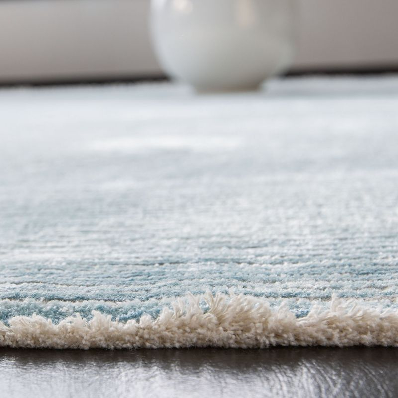Dream 500 DRM500 Power Loomed Indoor Area Rug - Turquoise/Grey - 6'7"x6'7" - Safavieh