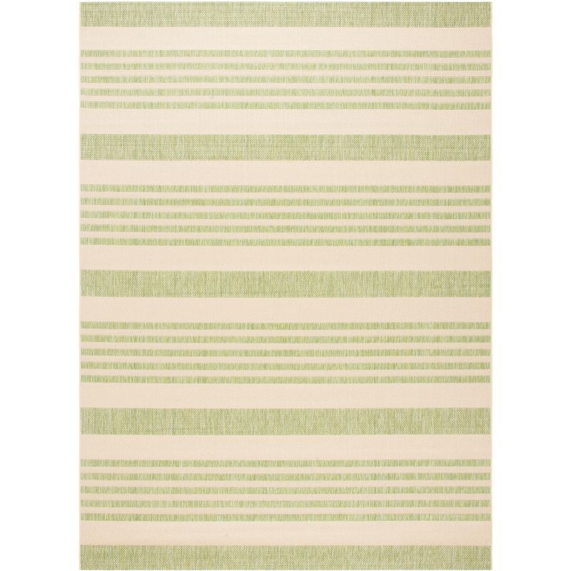 Courtyard CY6062 Power Loomed Indoor/Outdoor Area Rug - Beige/Sweet Pea - 6'7"x9'6" - Safavieh.