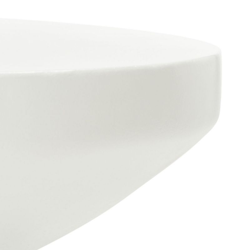 Benaya Concrete Accent Stool - Indoor/Outdoor - VNN1032 - White - Safavieh