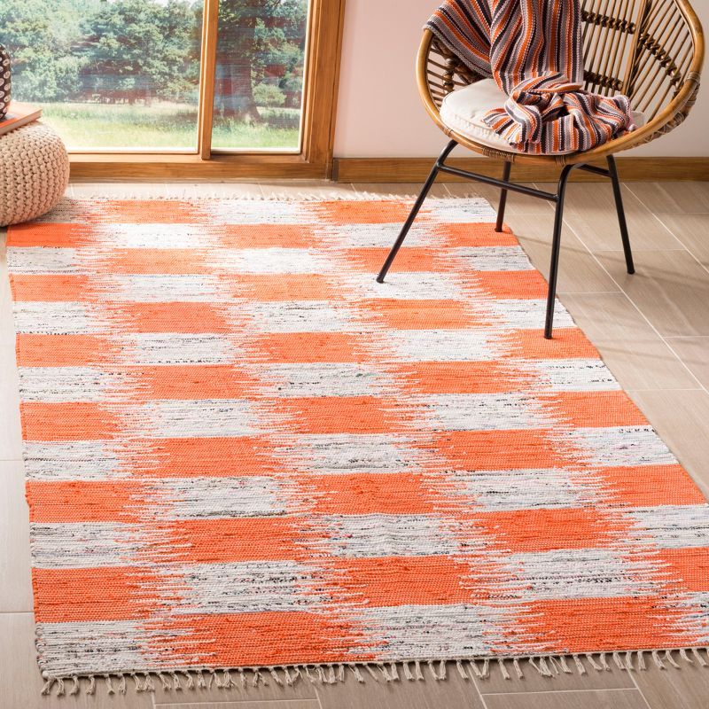 Montauk MTK721 Hand Woven Area Rug - Orange/Multi - 3'x5' - Safavieh.