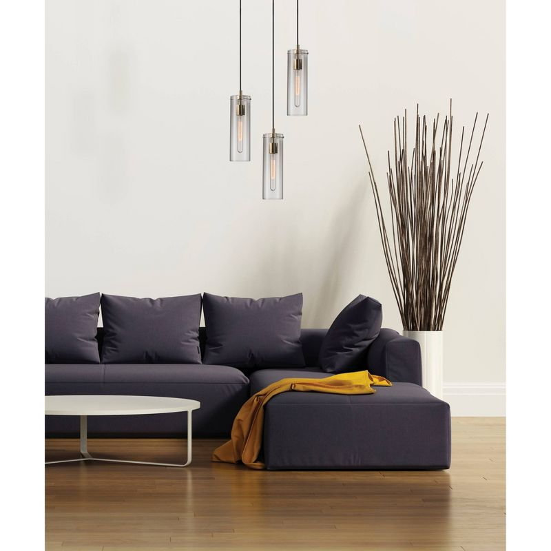 13.75" Dalton Pendant Ceiling Light Brass - Adesso