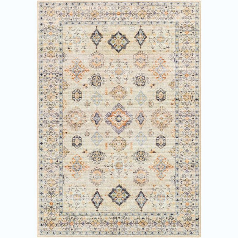Mark & Day Park Forest 7'10"x10'6" Rectangle Washable Woven Indoor Area Rugs Beige: Stain-Resistant, Low Pile, Traditional Style
