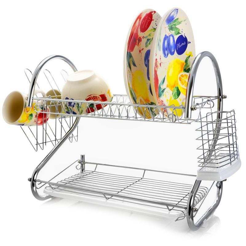 Mega Chef 16in Two Shelf Dish Rack