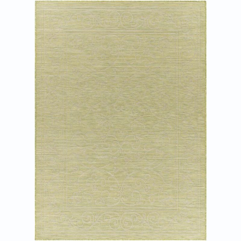 Livabliss Pasadena 5'1"x7' Rectangle Woven Indoor and Outdoor Area Rugs Light Green