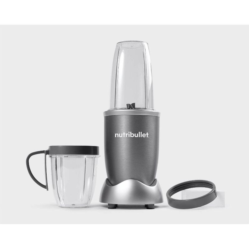 nutribullet Original Personal Blender 600W Silver: Stainless Steel Blades, Smoothie Maker, Dishwasher-Safe Parts