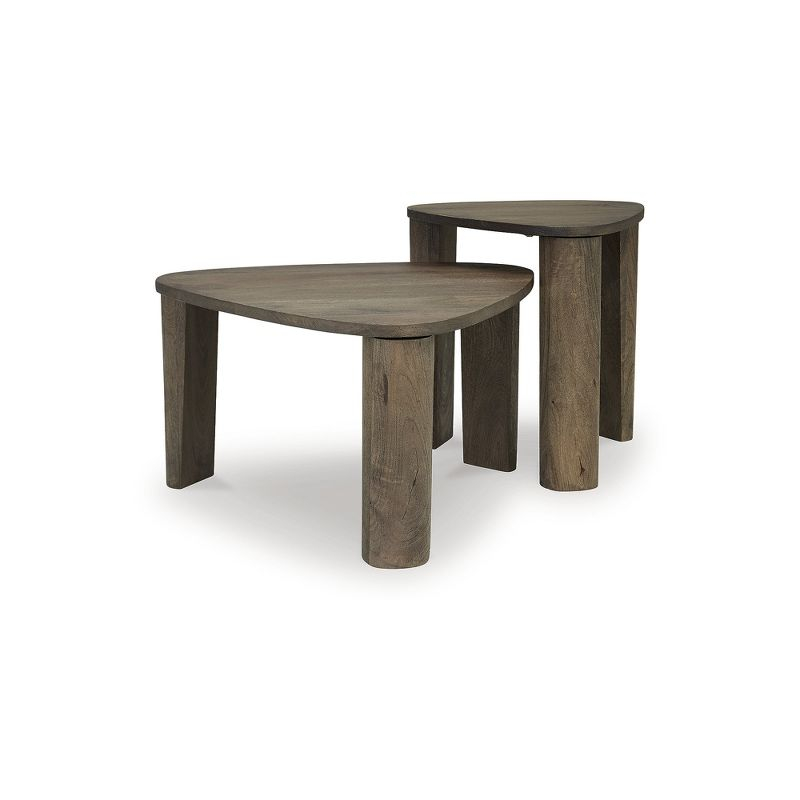 Signature Design by Ashley Reidport Accent Coffee Table (Set of 2), Grayish Brown